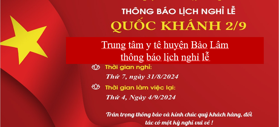 lịch nghỉ lê 2/9/2024